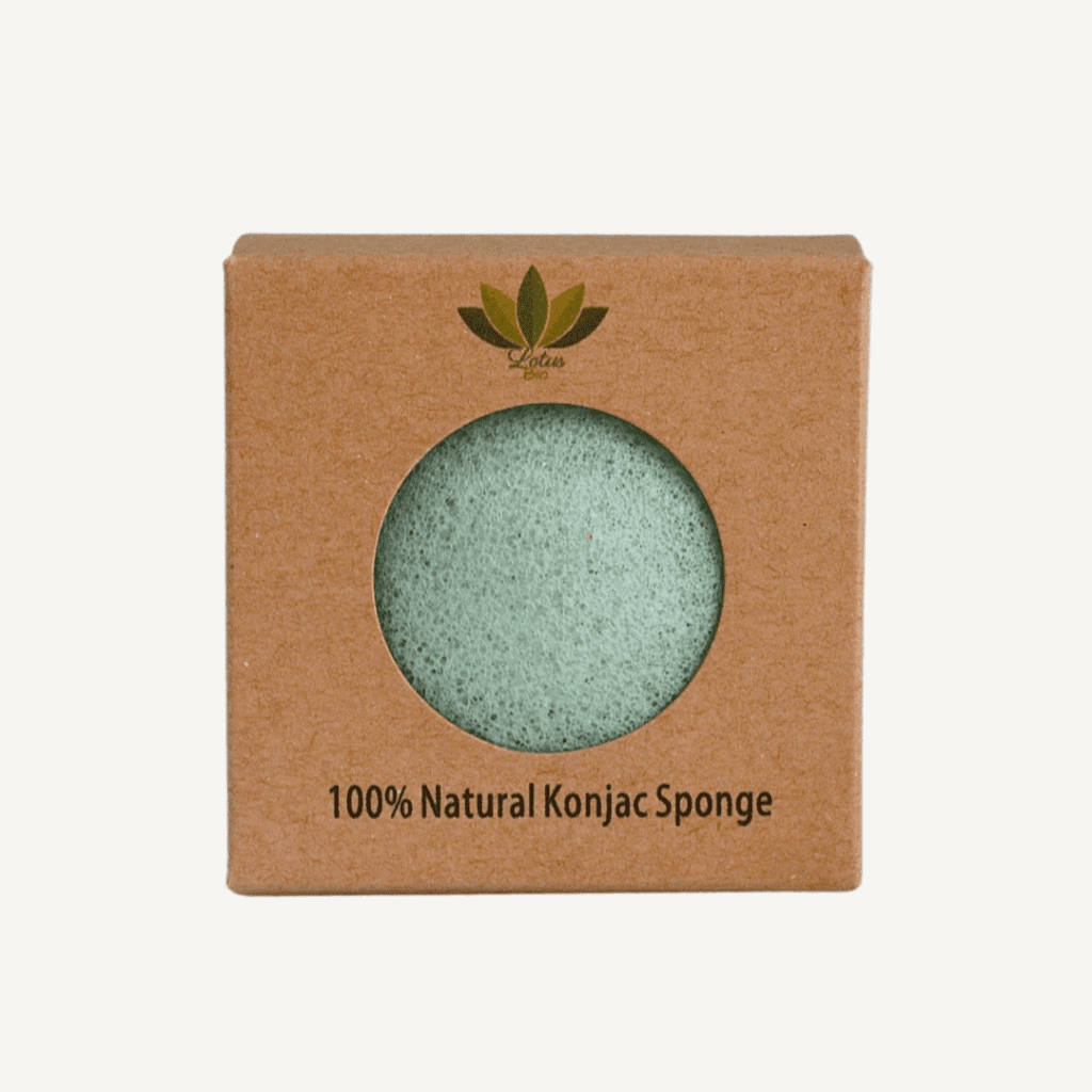 Éponge Konjac à L'argile – Pour Peaux Grasses, Naturelle Et Douce