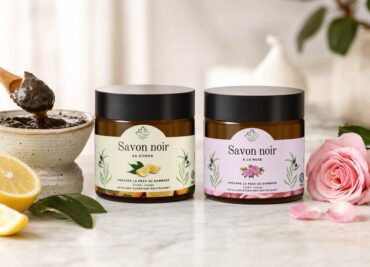 Savon noir marocain artisanal Lotus Bio pour gommage hammam