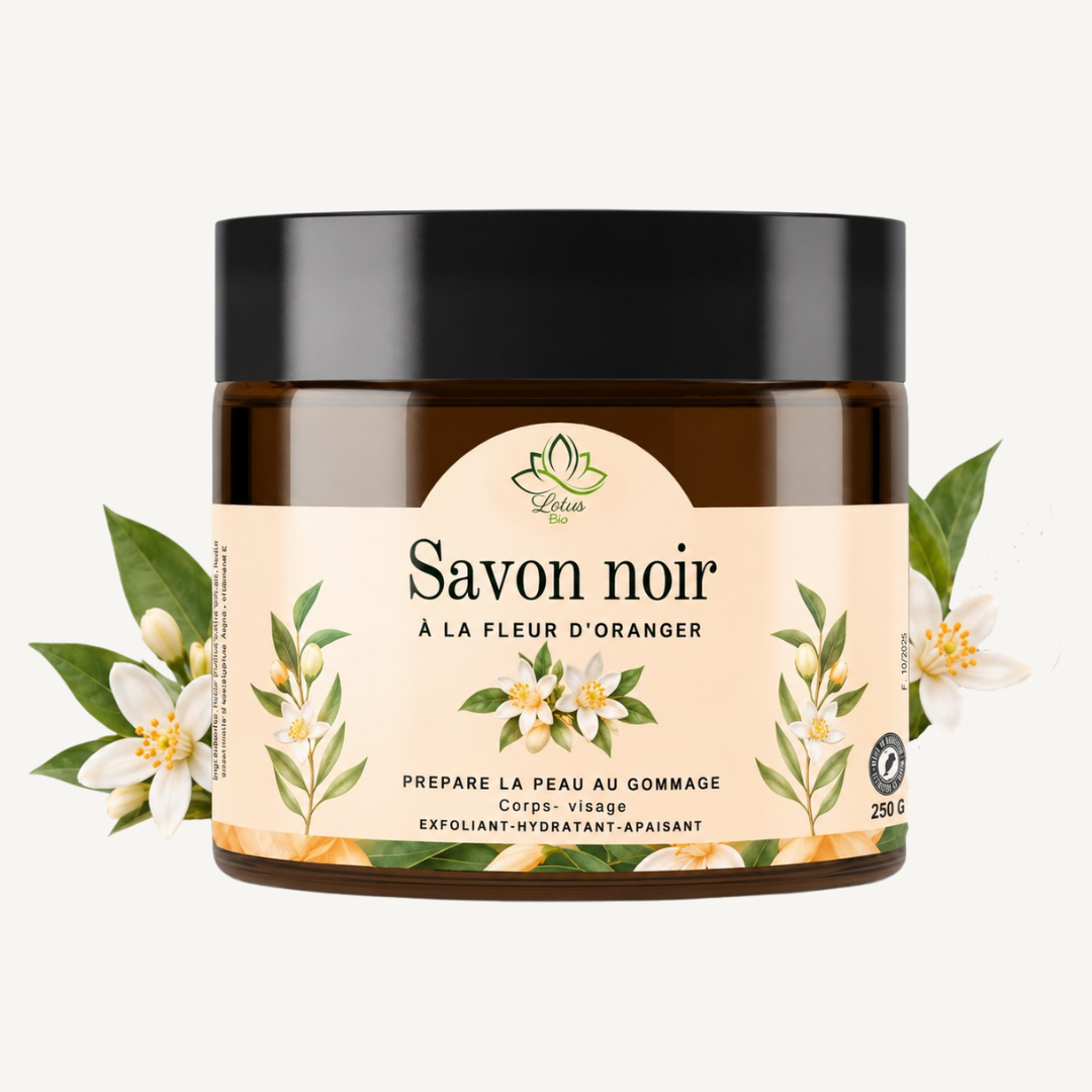 SAVON NOIR BELDI FLEUR D ORANGER MAROC COSMETIQUE NATUREL HAMMAM
